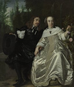 オランダ語：アブラハム・デル・コートとその妻マリア・デ・ケールスギーター アブラハム・デル・コートとその妻マリア・デ・ケールスギーター 作： Bartholomeus van der Helst