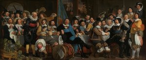 ミュンスターの平和を祝うシュッツェンマール。 1648 作： Bartholomeus van der Helst