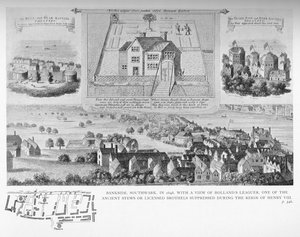 バンクサイド、ロンドン、サザーク、1648年、1818年1904年 作： Bartholomew Howlett