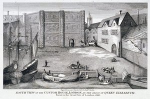 カスタムハウス、ロンドン、c1815 作： Bartholomew Howlett