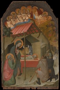 羊飼いの礼拝、1374年。 作： Bartolo di Fredi