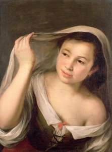ベールを上げる少女 作： Bartolomé Esteban Murillo