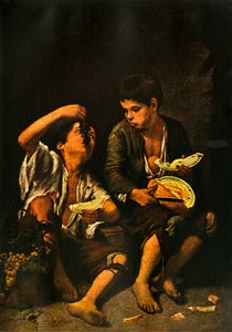 果物を食べる男の子、1645、1938