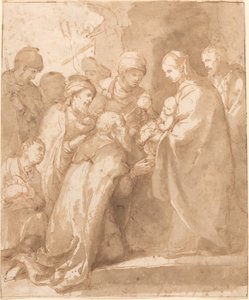 魔術師の崇拝 作： Bartolomé Esteban Murillo