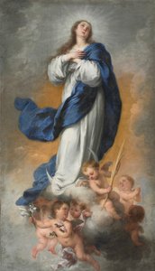 無原罪懐胎、c。 1680 作： Bartolomé Esteban Murillo
