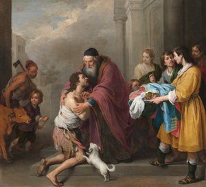 放蕩息子の帰還 作： Bartolomé Esteban Murillo