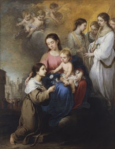 ヴィテルボの聖薔薇と聖母子 作： Bartolomé Esteban Murillo
