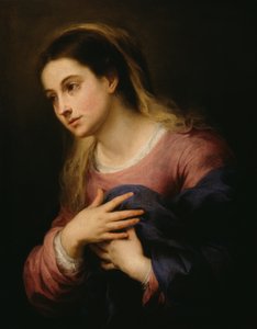 受胎告知の聖母、1670-80 作： Bartolomé Esteban Murillo