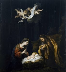 クリスマス。 1668年頃 作： Bartolomé Esteban Murillo