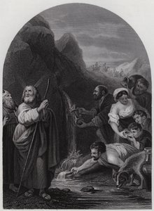 岩を叩くモーゼの姿（彫刻 作： Bartolome Esteban (after) Murillo