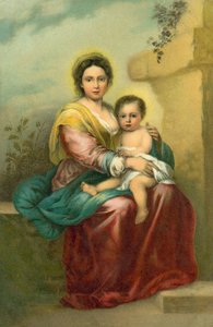 聖母子（クロモリト） 作： Bartolome Esteban (after) Murillo