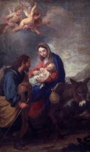 エジプトへの旅の休息」（油彩・キャンバス 作： Bartolomé Esteban Murillo