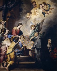 聖イルデフォンサスへの聖母の出現 1655年頃 油彩・カンヴァス 作： Bartolomé Esteban Murillo