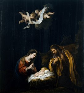 キリスト降誕、c.1665-70（黒曜石の油）