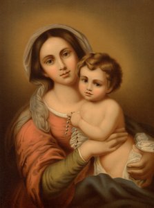 子供とマドンナ 作： Bartolome Esteban after Murillo