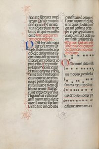 Missale：Fol。 145v：さまざまな祈りのための音楽、1469年。 作： Bartolomeo Caporali