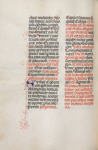 Missale：Fol。 172v：イースターの初めのアレルイアなどのための音楽、1469年。 作： Bartolomeo Caporali