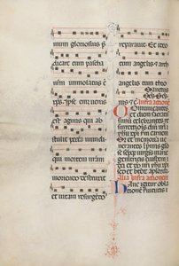 Missale：Fol。 179v：さまざまな普通の祈りのための音楽、1469年。 作： Bartolomeo Caporali