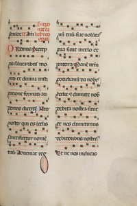 Missale：Fol。 189：さまざまな祈りのための音楽、1469年。 作： Bartolomeo Caporali