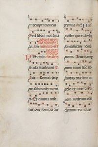 Missale：Fol。 189v：さまざまな祈りのための音楽、1469年。 作： Bartolomeo Caporali