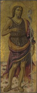 祭壇画の洗礼者聖ヨハネ：聖人と聖母子1475年頃 作： Bartolomeo Caporali
