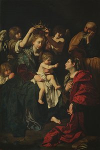 聖カタリナの聖家族 作： Bartolomeo Cavarozzi