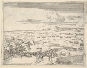フランス軍との数日間の包囲戦の後、フランチェスコ 1 世デステは、1659 年に Mo を占領しました。 作： Bartolomeo Fenice