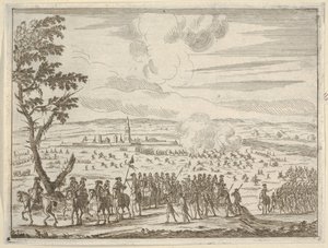 フランチェスコ・デステは、1659年、L...のないクレモナの困難な決議の後、フランス軍を率いる. 作： Bartolomeo Fenice