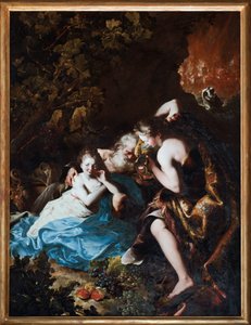 Loth et ses filles (ロットと娘たち) Bartolomeo Guidobono (1654-1709) 作 1694-1696 Musei di Strada Nuova Genes 作： Bartolomeo Guidobono