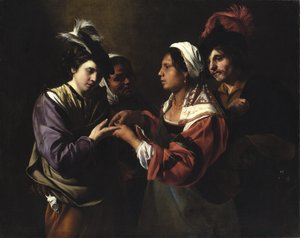 フォーチュンテラー、161617年頃 作： Bartolomeo Manfredi