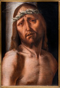 列のキリスト、15世紀後半（パネルに油彩） 作： Bartolomeo Montagna