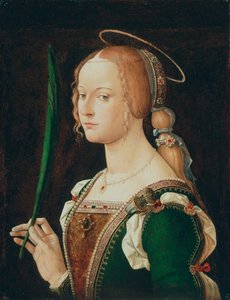 パドヴァの聖ジュスティーナ、1490年代。 作： Bartolomeo Montagna