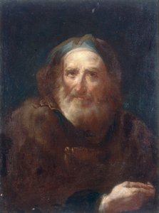 老人の肖像画 作： Bartolomeo Nazzari
