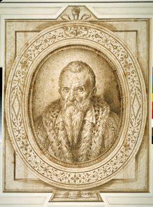 老後の自画像、アンフラマンスのシミュレーション（紙にペンと茶色のインク 作： Bartolomeo Passarotti