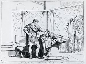 ピソの死」バルトロメオ・ピネッリ（1781-1835）の彫刻、「Istoria dell