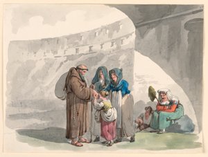 隠者の挨拶 作： Bartolomeo Pinelli