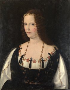 若い女性の肖像、c。 1510 作： Bartolomeo Veneto
