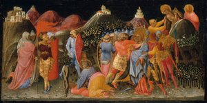 キリストの裏切り、約。 1445-50。 作： Bartolomeo di Tommaso