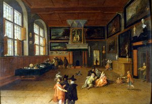 17世紀オランダの領主館の内部。バルトロメウス・ファン・バッセン（1590-1652）の絵画、ミラノ城博物館蔵。 作： Bartolomeus van Bassen