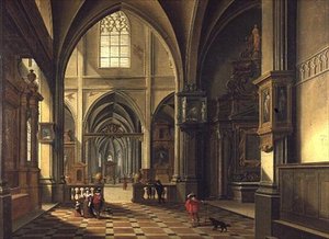 大聖堂の内部 作： Bartolomeus van Bassen