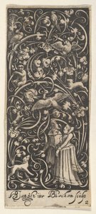 男と女の垂直パネル、カリフォルニア州。 1631年。 作： Bartolomeus van Lochom