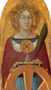 アレクサンドリアの聖カタリナ、c。 13351340。 作： Bartolommeo Bulgarini