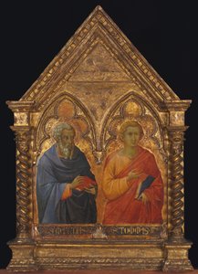 聖マティアスとトーマス、カリフォルニア州。 1350年。 作： Bartolommeo Bulgarini