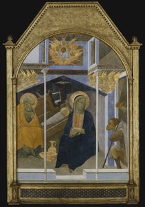 羊飼いたちの崇拝」 1350年頃 パネルにテンペラ 作： Bartolommeo Bulgarini
