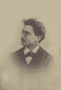 作曲家ハンス・フーバーの肖像 1852-1921, 1898. 作： Basel . Photo studio Taescher and