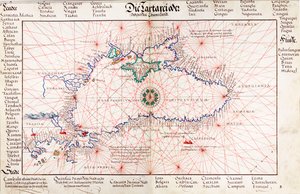 黒海の海図 作： Battista Agnese
