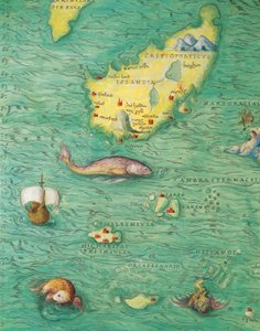 北欧：アイスランド、『33枚の地図で見る世界の地図』（バッティスタ・アグネーゼ著）より