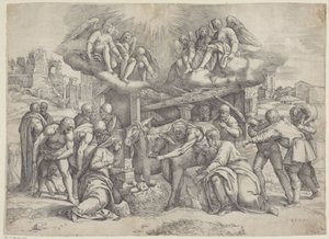 羊飼いの礼拝 作： Battista Franco