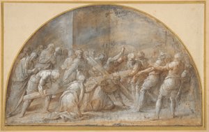 十字架の担ぎ 作： Battista Franco