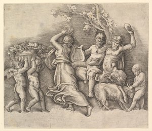 バッキャナル、1530–61。 作： Battista Franco Veneziano